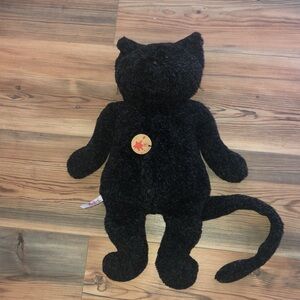 VTG Rare Sigikid Moonshine Gang black Beasts BIG UFO cat plush - Made in Germany